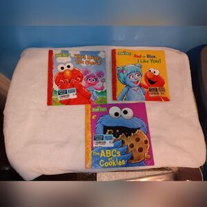 Sesame Street Toddler Story Books Lot Of 3